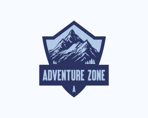 Adventure Mountain Shield logo design