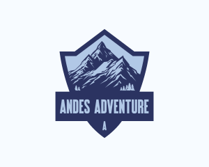 Adventure Mountain Shield logo design