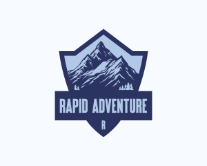 Adventure Mountain Shield logo design