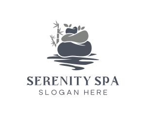 Relaxing - Peaceful Zen Stone logo design