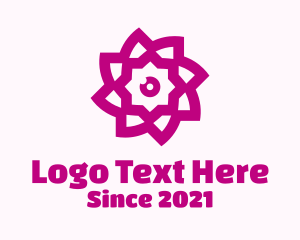 Geometric - Geometric Flower Eye logo design
