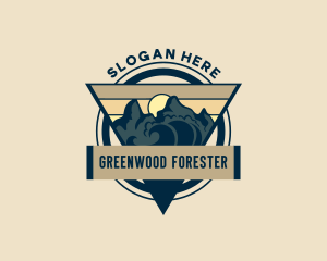 Mountain Forest Camping logo design