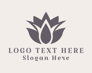 Wellness - Lotus Droplet Extract logo design