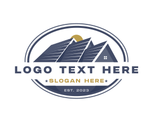 Cabin - House Roofing Renovation logo design