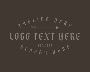 Typography - Rustic Arrow Business logo design