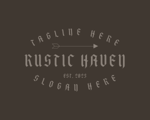 Rustic Arrow Business logo design