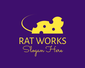 Cheddar Cheese Mouse logo design