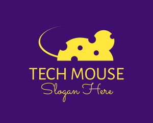 Mouse - Cheddar Cheese Mouse logo design