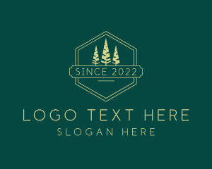 Park Ranger - Pine Trees Lumberjack logo design