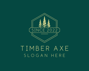 Lumberjack - Pine Trees Lumberjack logo design