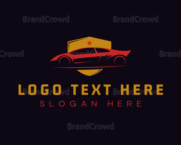 Luxury Sports Car Shield Logo
