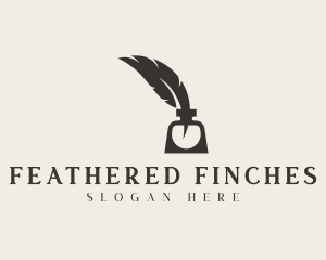 Feather Quill Ink logo design