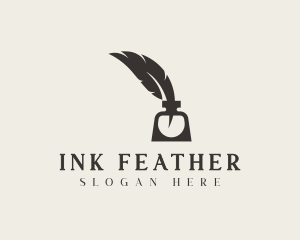 Feather Quill Ink logo design