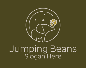 Elephant Coffee Bean  logo design