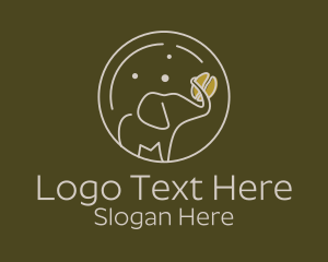 Coffee Shop - Elephant Coffee Bean logo design