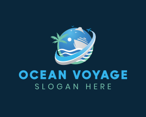 Cruise - Cruise Global Travel logo design