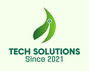Cyber Security - Digital Leaf Technology logo design