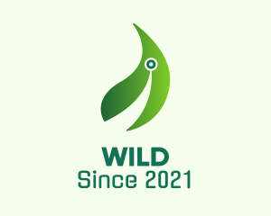 Cyber - Digital Leaf Technology logo design