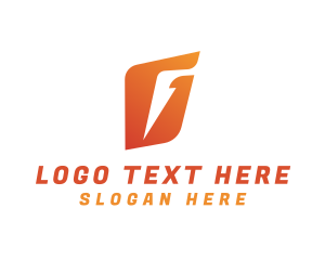 Gradient - Modern Lightning Shape Letter G logo design