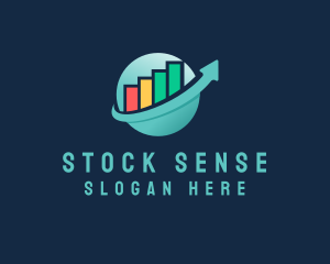 Stocks - Investment Stocks Arrow logo design