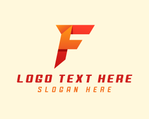 Courier - Modern Startup Brand Letter F logo design