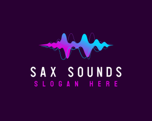 Audio Sound Waves logo design