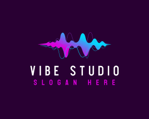 Vibe - Audio Sound Waves logo design