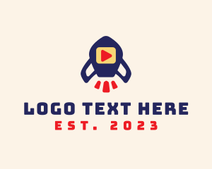 Communication - Rocket Media Player logo design