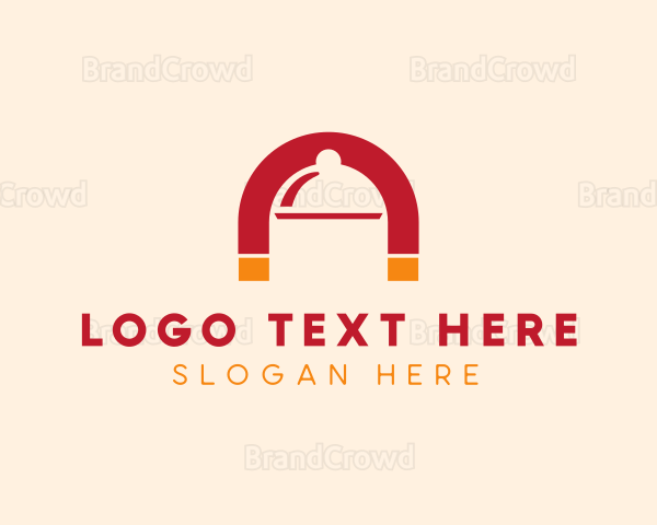 Food Cloche Magnet Logo