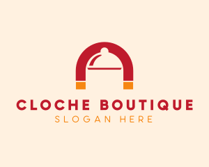 Cloche - Food Cloche Magnet logo design