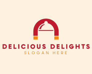 Food Cloche Magnet logo design