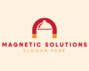Magnetic - Food Cloche Magnet logo design