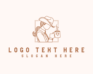 Mug - Western Ranch Cowgirl logo design