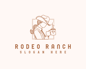 Western Ranch Cowgirl logo design