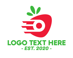 Green And Orange - Fast Fruit Delivery logo design