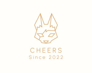 Fox - Minimalist Wild Jackal logo design