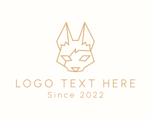 Coyote - Minimalist Wild Jackal logo design