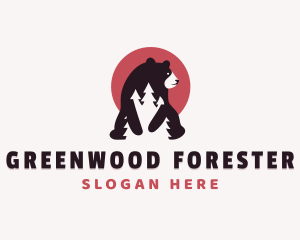 Bear Forest Park logo design