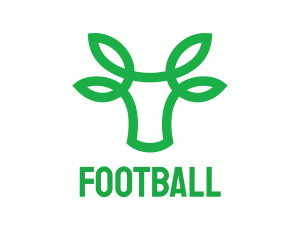 Deli - Green Bovine Bull Cow logo design