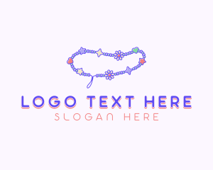 Bracelet Beads Jewelry Logo