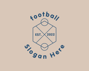 Crossline Hexagon Badge Logo