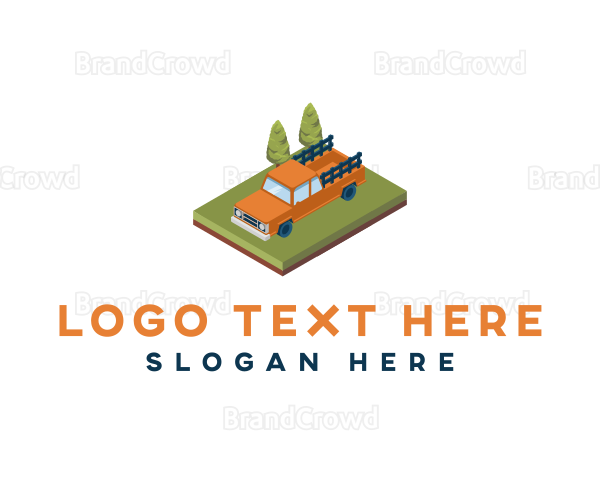 Farm Pickup Truck Logo