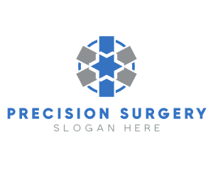 Modern Medical Asterisk logo design