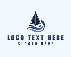 Ferry - Sailing Sailboat Ferry logo design