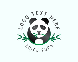 Ursidae - Panda Bear Animal logo design