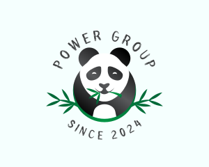 Ursidae - Panda Bear Animal logo design