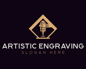 Laser Fabrication Engraving logo design