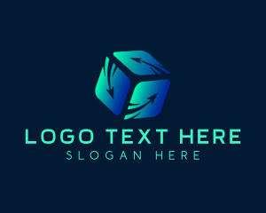 Geometry - Cube Tech Software logo design