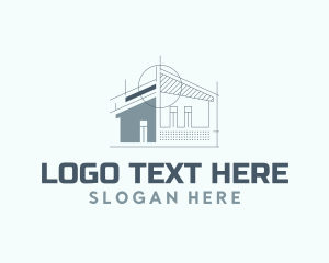 Infrastructure - Architecture Home Property Structure logo design
