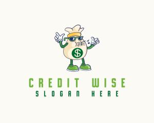 Credit - Cartoon Money Sack logo design